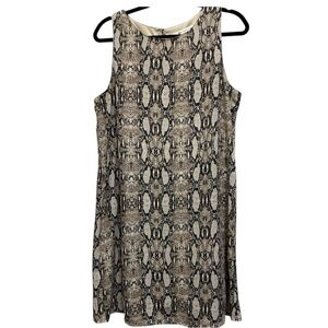 The Impeccable Pig Snake Print Sleeveless Sheath Dress